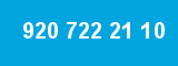 920 722 21 10